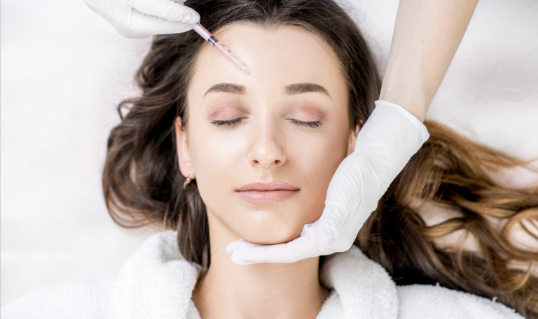 woman getting at home botox services through House Call The App